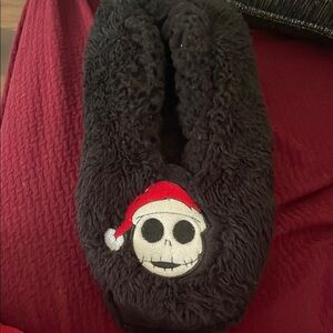 Disney The Nightmare before Christmas Black and Red Cozy Slippers